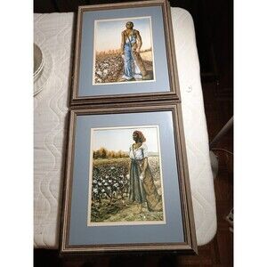 Pair Of John Sandridge Signed And Numbered Prints Cot'n Prince & Cot'n Queen